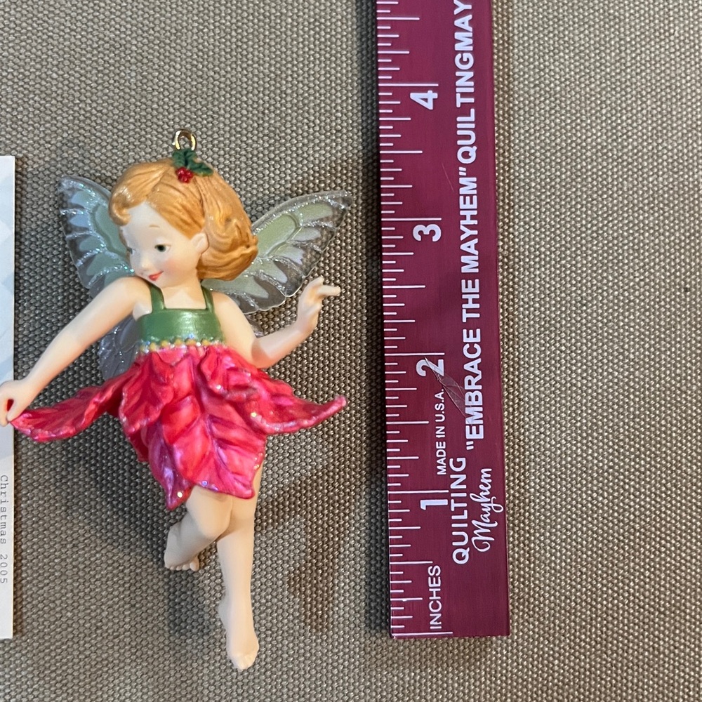 Poinsettia Fairy  1st in the Series 2095 Fairy Messenger - Picture 6 of 8